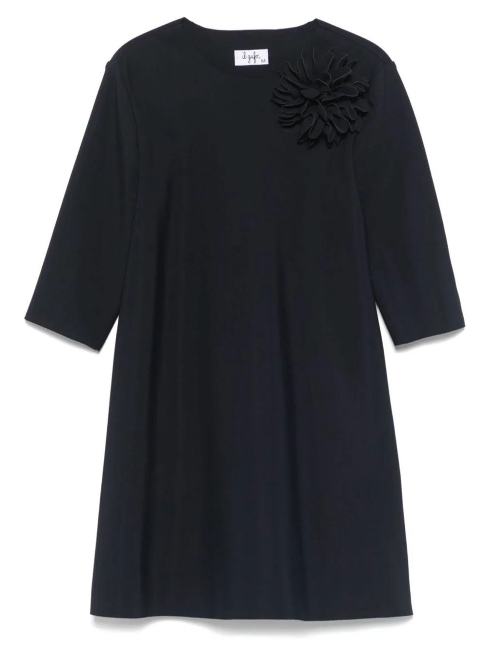 Il Gufo floral appliqué dress
